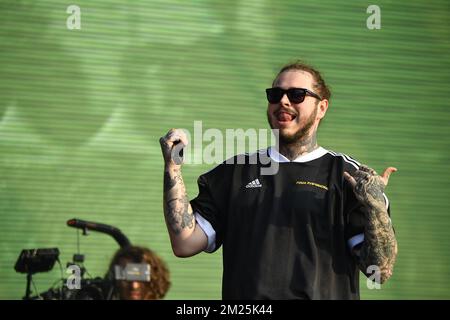 Governors Ball - Post Malone in concert Stock Photo