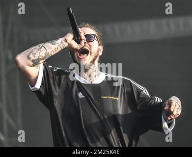 Governors Ball - Post Malone in concert Stock Photo