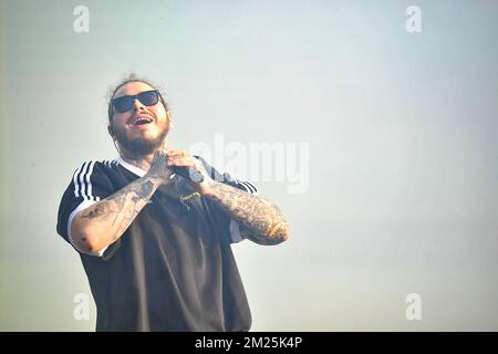 Governors Ball - Post Malone in concert Stock Photo