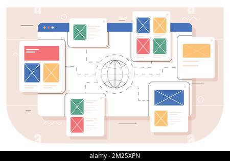 Creating web page Stock Vector