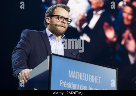 Young MR chairman Mathieu Bihet pictured during the meeting of MR