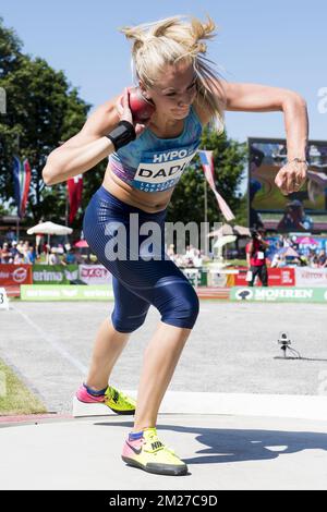 Ivona Dadic pictured in action during the Hypo-Meeting, IAAF World Combined Events Challenge, in the Mosle stadium in Gotzis, Austria, Saturday 27 May 2017. BELGA PHOTO JASPER JACOBS Stock Photo