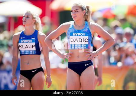 Ivona Dadic pictured during the Hypo-Meeting, IAAF World Combined Events Challenge, in the Mosle stadium in Gotzis, Austria, Saturday 27 May 2017. BELGA PHOTO JASPER JACOBS Stock Photo