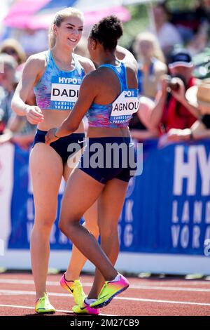 Ivona Dadic pictured during the Hypo-Meeting, IAAF World Combined Events Challenge, in the Mosle stadium in Gotzis, Austria, Saturday 27 May 2017. BELGA PHOTO JASPER JACOBS Stock Photo