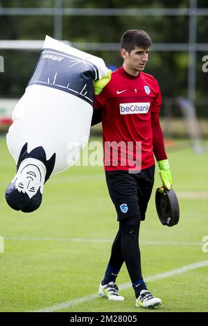 Visar Bekaj of Kf Tirana during the first round of UEFA Champions League  2022-2023, football match between Kf Tirana and F91 Dudelange at Air  Albania Stock Photo - Alamy