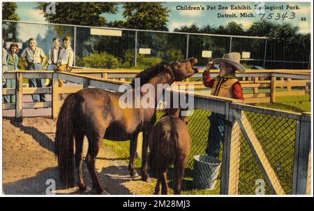 Children's pet zoo exhibit, Zoological Park, Detroit, Mich. , Parks ...