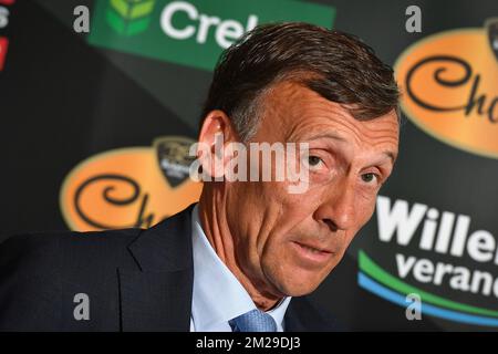 Crelan Ceo Luc Versele pictured during the team presentation of the Crelan - Charles cyclocross team ahead of the 2017-2018 season, Thursday 07 September 2017 in Brussels. BELGA PHOTO DAVID STOCKMAN Stock Photo