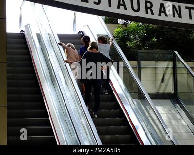 Town of Béziers | Ville de Béziers centre commercial polygone escalator 06/10/2017 Stock Photo