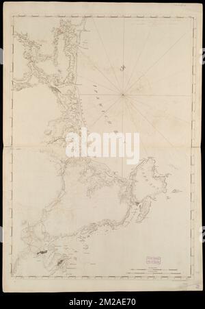 Coast of New Hampshire and Massachusetts from Great Boars Head to Marblehead Harbor , Coasts, Massachusetts, Essex County, Maps, Early works to 1800, Coasts, New Hampshire, Rockingham County, Maps, Early works to 1800, Nautical charts, Massachusetts, Essex County, Early works to 1800, Essex County Mass., Maps, Early works to 1800, Rockingham County N.H., Maps, Early works to 1800, Atlantic Coast N.H., Maps, Early works to 1800 Norman B. Leventhal Map Center Collection Stock Photo