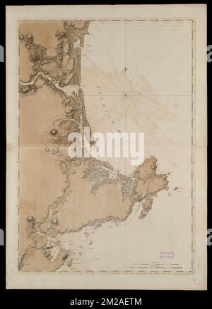 Coast of New Hampshire and Massachusetts from Great Boars Head to Marblehead Harbor , Coasts, Massachusetts, Essex County, Maps, Early works to 1800, Coasts, New Hampshire, Rockingham County, Maps, Early works to 1800, Nautical charts, Massachusetts, Essex County, Early works to 1800, Essex County Mass., Maps, Early works to 1800, Rockingham County N.H., Maps, Early works to 1800, Atlantic Coast N.H., Maps, Early works to 1800 Norman B. Leventhal Map Center Collection Stock Photo