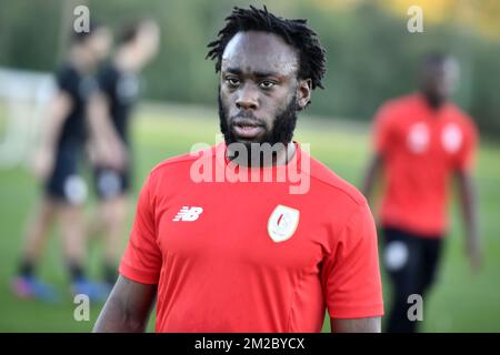 Standard's Reginal Goreux pictured during the first day of the winter training camp of Belgian first division soccer team Standard de Liege, in Marbella, Spain, Thursday 04 January 2018. BELGA PHOTO YORICK JANSENS Stock Photo
