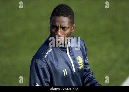 Gent's Deiver Machado is seen at a friendly soccer match between Belgian first division club KAA Gent and German Second Bundesliga team 1. FC Nurnberg, on day five of Gent's winter training camp in Oliva, Spain, Tuesday 09 January 2018. BELGA PHOTO JASPER JACOBS Stock Photo