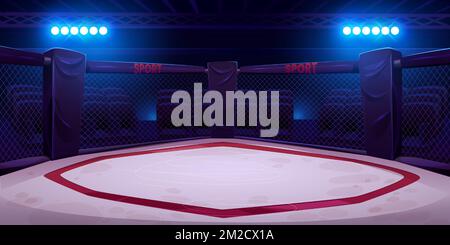 Boxing ring arena stadium fighting Stock Vector Images - Alamy