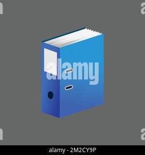 File Icon, White Background, Cartoon and Web. Office Concept, Flat Style. - Vector. Vector illustration Stock Vector