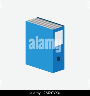 File Icon, White Background, Cartoon and Web. Office Concept, Flat Style. - Vector. Vector illustration Stock Vector