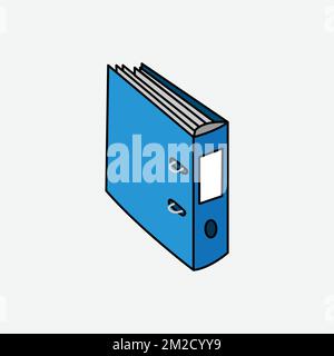 File Icon, White Background, Cartoon and Web. Office Concept, Flat Style. - Vector. Vector illustration Stock Vector