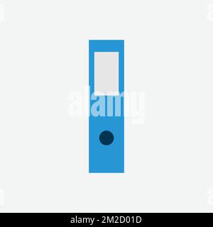 File Icon, White Background, Cartoon and Web. Office Concept, Flat Style. - Vector. Vector illustration Stock Vector
