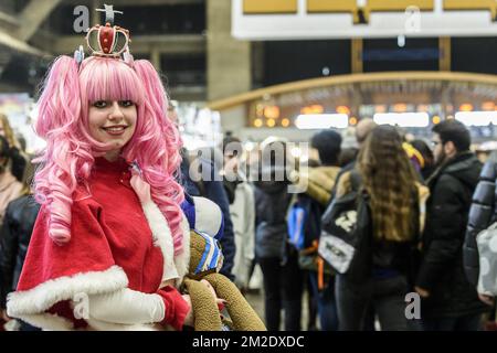 Ninth edition of Made in Asia in Brussels | Neuvieme edition du salon Made in Asia - Culture pop manga asiatique 17/03/2018 Stock Photo