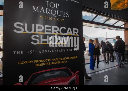 The Top Marques Show is a sensational collection of vehicles that will be presented at its 15th anniversary edition. On this year's programme: the latest supercars from around the world, classic and rare cars, as well as a motorcycle exceeding a million dollars... the Show will take place at the Grimaldi Forum from 19 to 22 April 2018. | Le Salon Top Marques c'est une collection sensationnelle de véhicules qui sera présentée lors de sa 15ème édition anniversaire. Au programme de cette année: les dernières supercars venant des quatre coins du monde, des voitures classiques et rares, ainsi qu'un Stock Photo