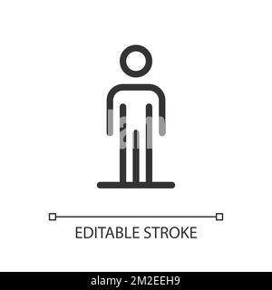 Pedestrian pixel perfect linear ui icon Stock Vector Image & Art - Alamy