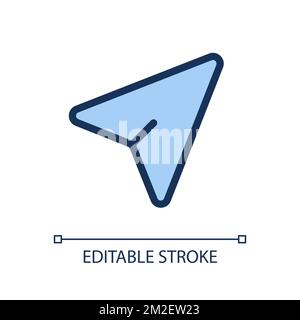 Cursor arrow pointer pixel perfect RGB color ui icon Stock Vector