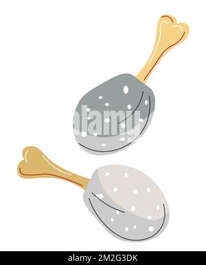 Fried drumsticks or chicken legs, fast food vector Stock Vector