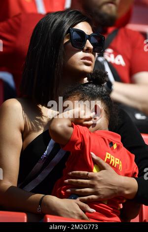 Belgium's Michy Batshuayi 's Wife And Daughter Pictured Before The ...