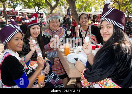 Hmong New Year Celebration at El Dorado Park in Long Beach, CA Stock