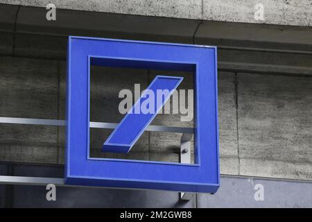 Illustration picture shows the headquarters of Deutsche Bank in Brussels, Thursday 12 July 2018. BELGA PHOTO NICOLAS MAETERLINCK Stock Photo