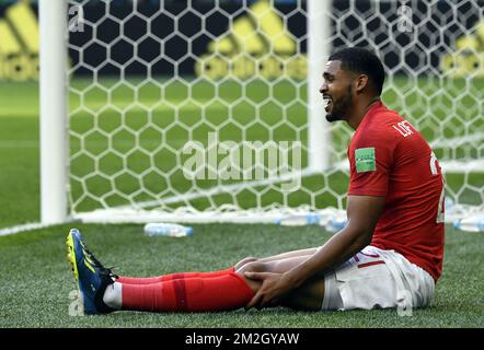 England's Ruben Loftus-Cheek reacts during a soccer game between Belgian national soccer team the Red Devils and England, the third place play-off of the 2018 FIFA World Cup, Saturday 14 July 2018 in Saint-Petersburg, Russia. BELGA PHOTO LAURIE DIEFFEMBACQ Stock Photo