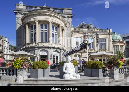 Casino de Spa and brasserie in summer in the city Spa, Liège, Belgium | Casino de Spa et brasserie en été dans la ville de Spa, Liége, Belgique 23/08/2018 Stock Photo