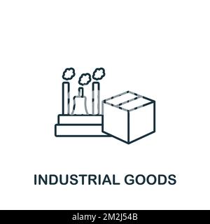 Industrial Goods icon. Monochrome simple Global Business icon for templates, web design and infographics Stock Vector