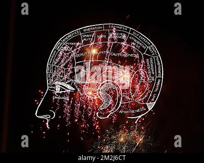 Brain illustration | Illustration cerveau 28/08/2018 Stock Photo