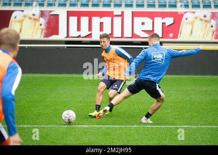 Gent's Brecht Dejaegere pictured during a training session of Belgian soccer team KAA Gent at the fanday, Wednesday 12 September 2018, in Gent. BELGA PHOTO JAMES ARTHUR GEKIERE Stock Photo