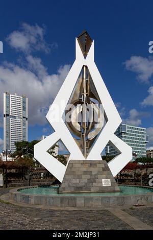 Parque Marítimo César Manrique at thewaterfrotn of Santa Cruz de Tenerife Stock Photo