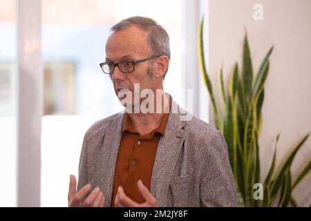 Gent alderman Filip Watteeuw pictured during a meeting with Groen head of lists of main Flemish cities and Brussels, in Gent, Wednesday 26 September 2018. Local elections are held on 14 October in Belgium. BELGA PHOTO JAMES ARTHUR GEKIERE Stock Photo