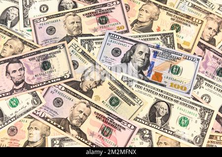 US dollar notes, cash Stock Photo