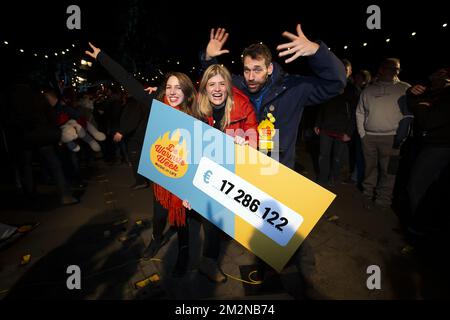 Michele Cuvelier Eva de Roo and Otto Jan Ham pose for the