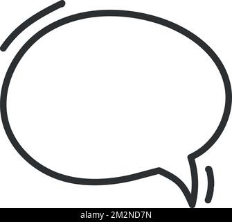 Hand drawn speech bubble scribble, doodle. Stock Vector