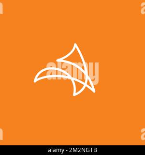 Fox Line Logo Design. Fox Icon. Foxy Design vector Stock Vector