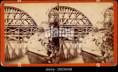 Echo Bridge, Newton, Massachusetts , Bridges, Rivers Stock Photo