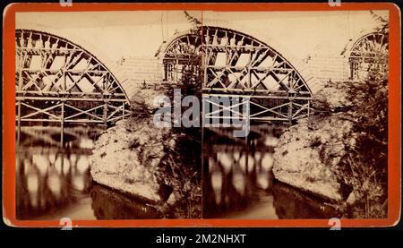 Echo Bridge, Newton, Massachusetts , Bridges, Rivers Stock Photo