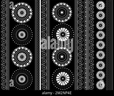 Modern geometric seamless pattern. Digital drawn illustration. Can be used as textile fabric or wallpaper, cards, invitations, decorative paper Stock Vector