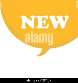 New sign. new square speech bubble. new Stock Vector
