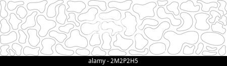 Set of abstract organic shapes for design layouts. Hand drawn vector elements. Stock Vector