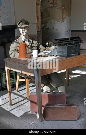 world war two office landguard fort felixstowe suffolk england Stock Photo