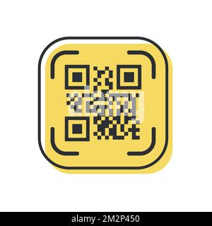 QR code for smartphone. Inscription scan me with smartphone icon. Qr code for payment. Vector. Stock Vector