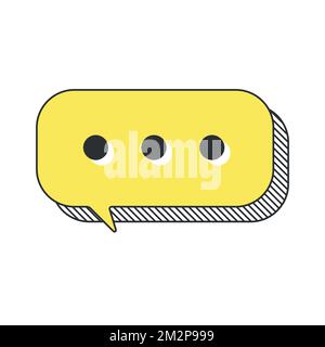 message speech bubble. Three dots. Stock Vector