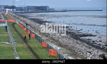 Illustration picture shows the track pictured ahead of the upcoming UCI world championships cyclocross cycling in Bogense, Denmark, Thursday 31 January 2019. BELGA PHOTO DAVID STOCKMAN Stock Photo