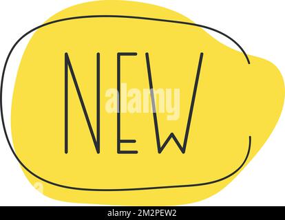 New sign. new square speech bubble. new Stock Vector